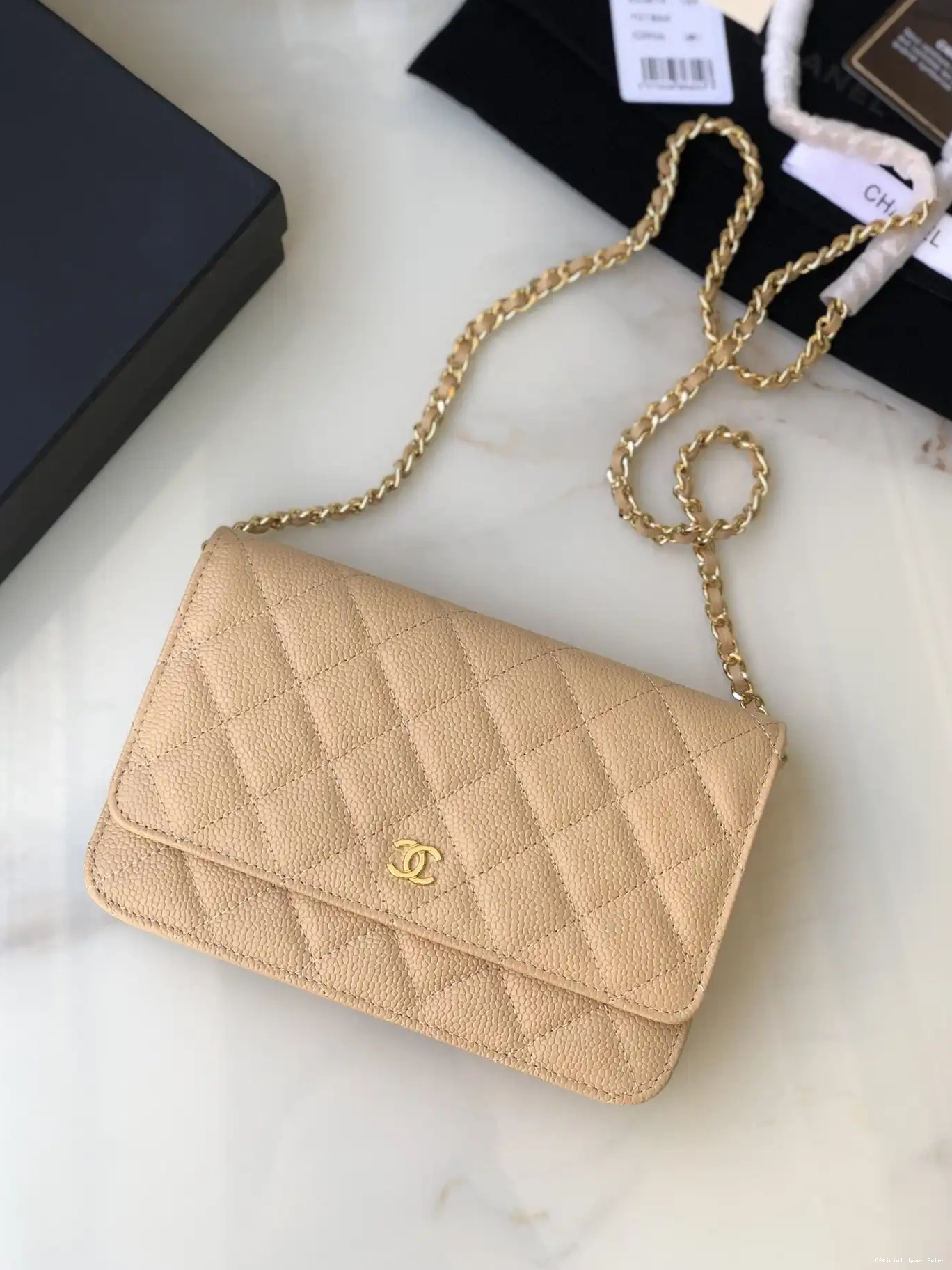 CHANEL CAVIAR WALLET CHAIN 0527